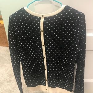 Tommy Hilfiger blue and white polka dot sweater